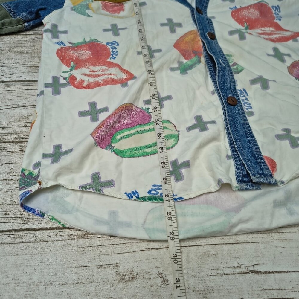 Police Blues Modern Basics Patchwork Button Down … - image 8